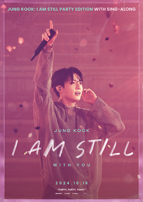 約20分間の映像が追加された特別版“Party Edition”『JUNG KOOK: I AM STILL WITH YOU』上映決定！